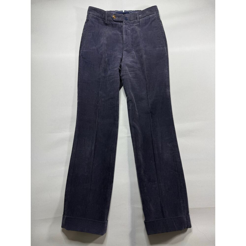 Incotex Venesia 1951 Men's Purple Gray Cuffed Corduroy Pants - UK 42 (27x29)*